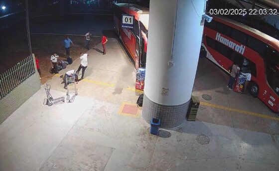 homem espancado na rodoviaria em cuiabá