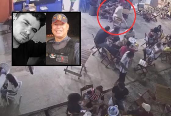 Após cometer o assassinato, o PM ainda ficou no local e fez ameaças a outras pessoas que estavam no estabelecimento