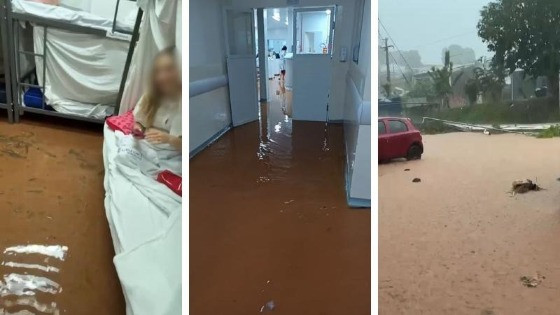 A UPA Leblon ficou alagada, comprometendo a estrutura e a capacidade de atendimento.