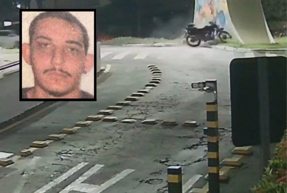 João bateu na estrutura do Viaduto Jamil Boutros Nadaf.