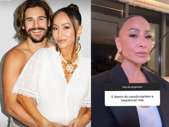 Na mesma caixinha de perguntas, Sabrina brincou ao ser questionada sobre como acertou em um novinho “lindo e rico”