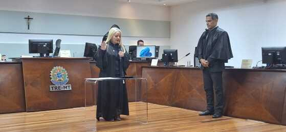 Serly Marcondes tomou posse como presidente do TRE na manhã dessa quarta-feira (14)