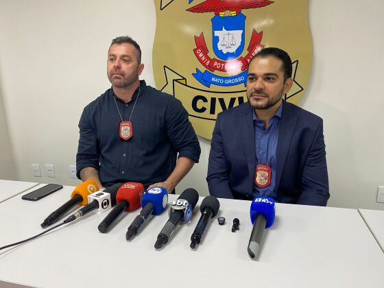 Os delegados Bruno Abreu e Caio Fernando da DHPP conduzem as investigações do assassinato de Renato Nery