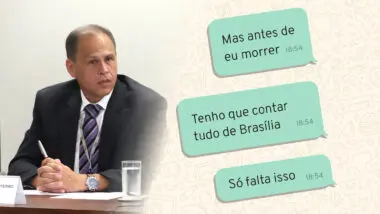 Mensagens pessoais do ex-assessor de Moraes, Eduardo Tagliaferro, foram interceptadas pela Polícia Federal e disponilizadas publicamente