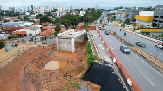 Na primeira metade, será realizada a obra na pista sentido Rodoviária - Coxipó.