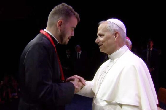 Seminarista de MT encontrou o Papa Leão XIV