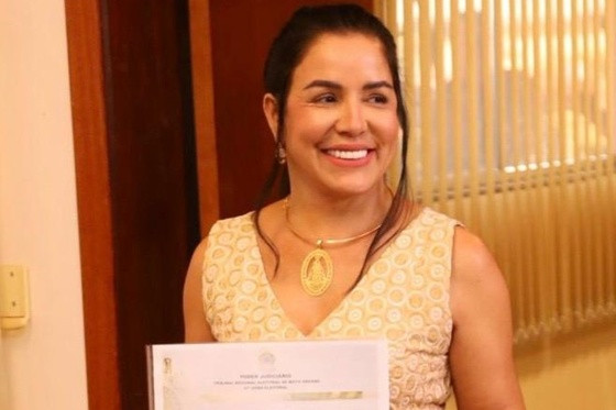A vice-prefeita de Jauru, Enércia Monteiro dos Santos, que foi acusada de compra de votos