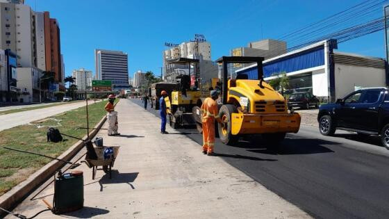 Obras do BRT avançam na avenida do CPA