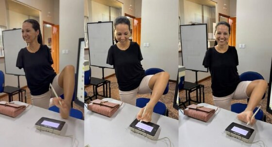 Eleitora há 18 anos, não deixa de votar. Uma decisão que inspira todos que a conhecem. 