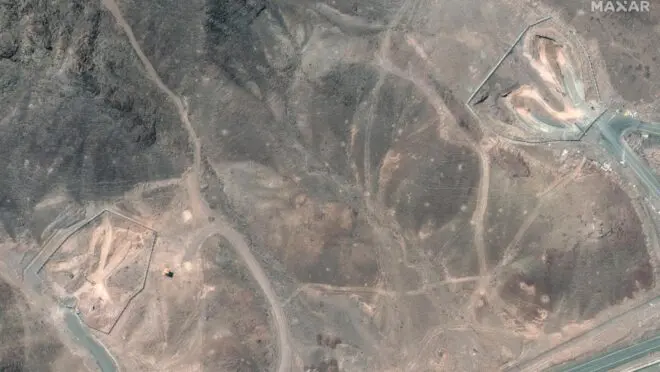 Satélite imagens Fordow.