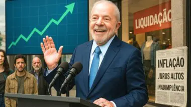 Governo Lula avalia que a economia vai muito bem. Inflação, juros, inadimplência, recuperações judiciais e confiança de empresários e consumidores desmentem a narrativa oficial.