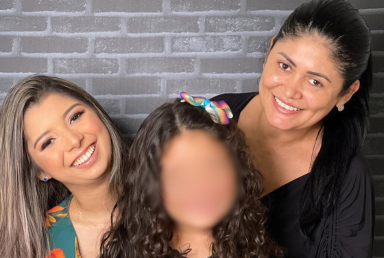 Caroline Fernandes se despediu da mãe e prometeu cuidar da irmã mais nova