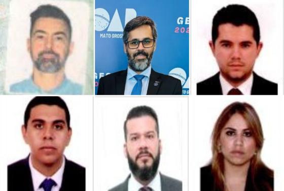 Da esquerda para a direita, de cima para baixo: João Volpato, Rodrigo, Themis, João Costa Neto, Wagner e Melissa.