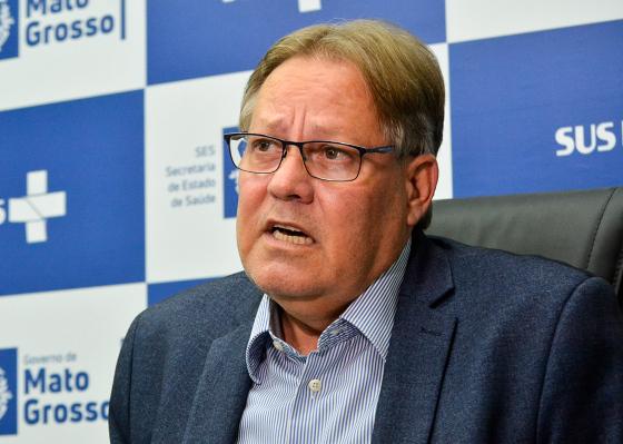 O secretário de Estado de Saúde, Gilberto Figueiredo