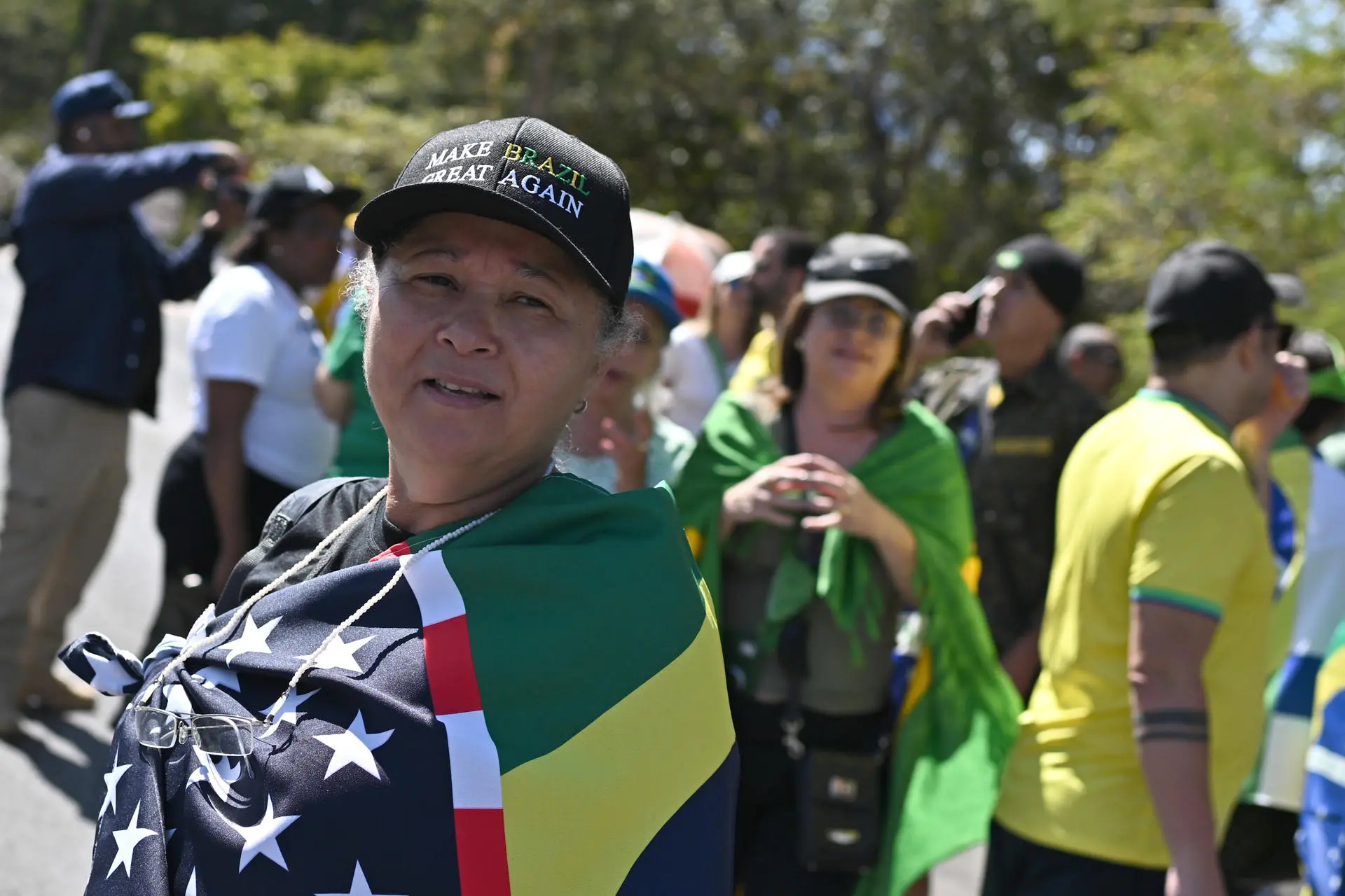 Ato em apoio a Bolsonaro na capital federal