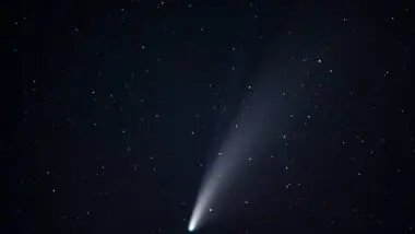 Representação de um cometa.