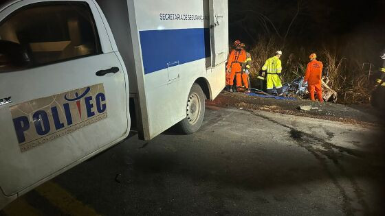 A batida foi frontal.