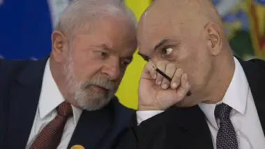 Reunião esvaziada de Lula com ministros do STF em apoio a Moraes.