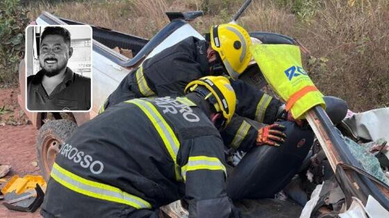 Outro ocupante da Strada ficou preso às ferragens e precisou ser resgatado pelos bombeiros