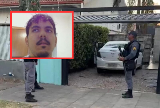 Lucas França Rodrigues foi preso por matar esposa com 20 facadas em Sinop