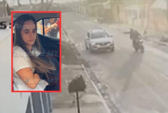 Aline é esposa do PM Raylton Mourão, que matou a personal trainer Rozeli da Costa Sousa Nunes no último dia 11.