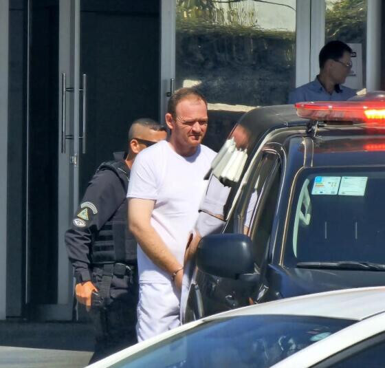 O momento em que Daniel Bennemann Frasson é preso