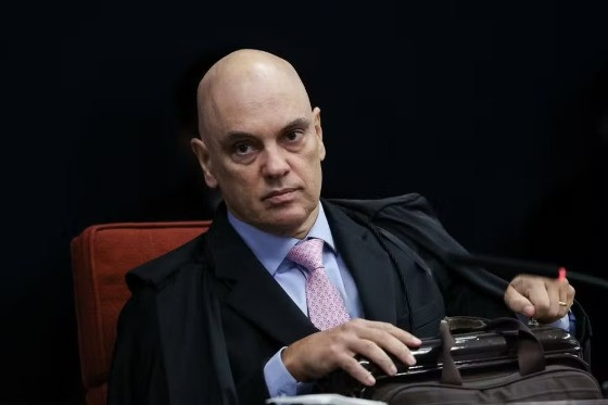 Moraes durante seu voto no julgamento de Bolsonaro e outros 7 réus da trama golpista 