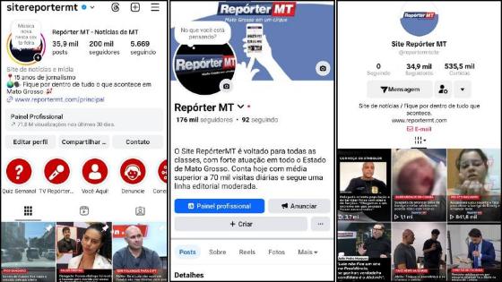 O número de simpatizantes com o conteúdo publicado pelo portal faz parte da soma das plataformas do Instagram, Facebook e TikTok.