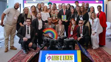 Influenciadores em evento do STF