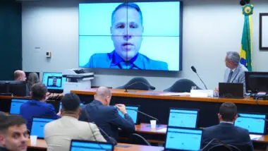 Eduardo Tagliaferro em audiência na Câmara