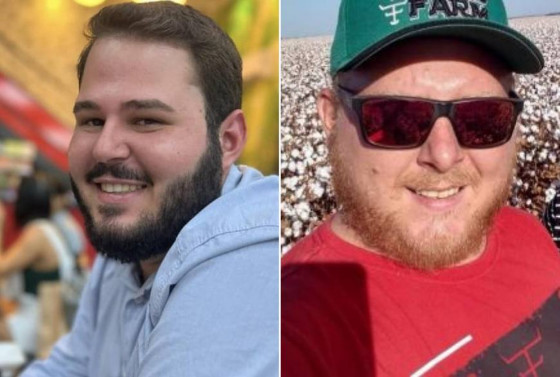 O empresário Gabriel Júnior Tacca (à esq.) mandou matar Ivan Michel Bonotto (à dir.).