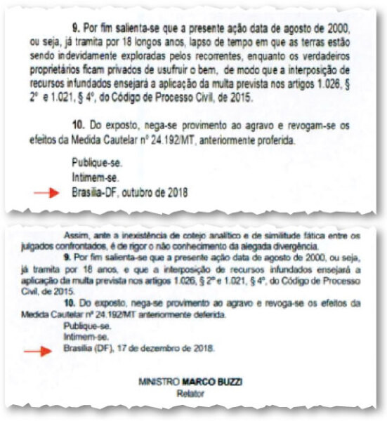 RELATÓRIO PF COMPARANDO MINUTAS DO LOBISTA ANDRESON