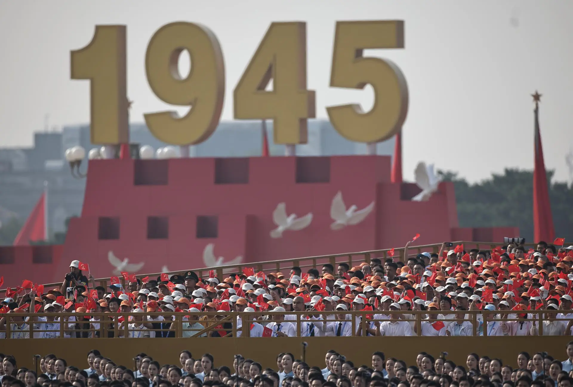 desfile militar na China.