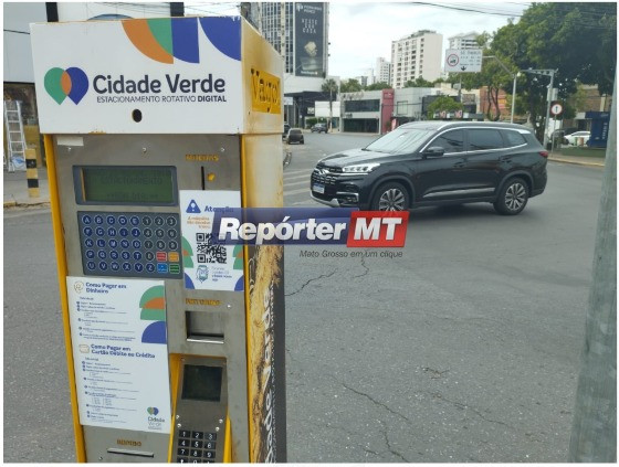 CS Mobi é responsável pelo estacionamento rotativo em Cuiabá
