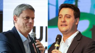 Tarcísio de Freitas e Ratinho Junior