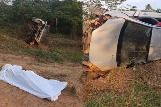 Ao chegar, a equipe de socorro encontrou a vítima já sem sinais vitais encoberta por um lençol