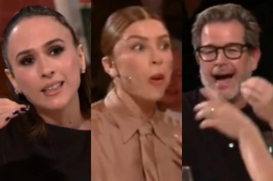 Durante a atração, Tatá aproveitou o momento para fazer uma brincadeira.