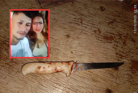 A assassina matou a vítima a facadas na residência do casal, em Várzea Grande.