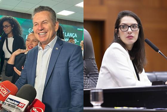 Mauro Mendes e Janaina são pré-candidatos ao Senado