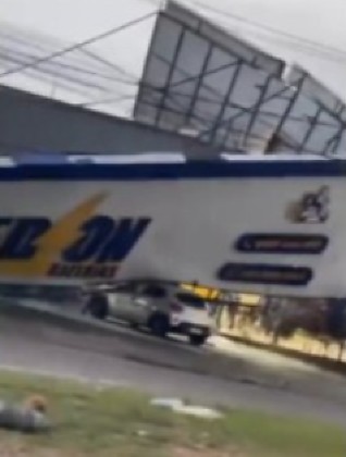 Apesar dos danos materiais, não houve feridos