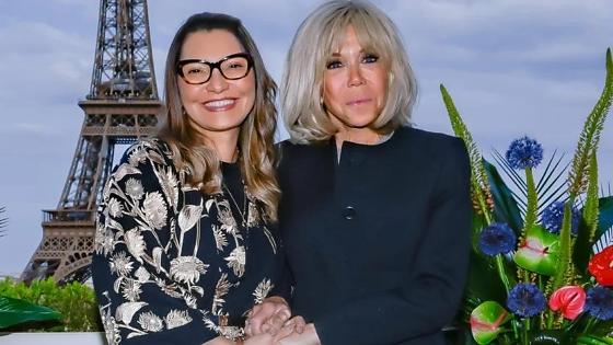 Primeira-dama da França se encontrou com Janja em evento de moda em Paris.