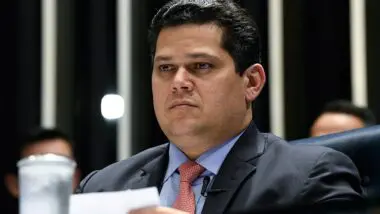 Sinalização: Davi Alcolumbre, durante sessão no Senado Federal. O presidente da Casa divulgou nota em que, sem citar Messias, diz que pautará a sabatina "em momento oportuno"