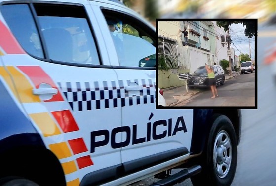 Mulher atirou para render bandido que estava em cima do telhado