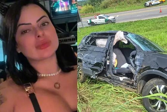 Henay Amorim, de 31 anos, teria sido morta pelo companheiro, o empresário Alisson de Araújo, que teria jogado o carro contra um ônibus para simular o acidente na MG-050, em Itaúna