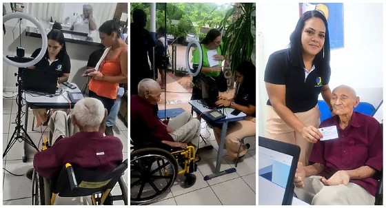 Para oferecer mais acessibilidade, o mutirão contou com uma sala extra nas dependências da escola onde o ônibus estava estacionado