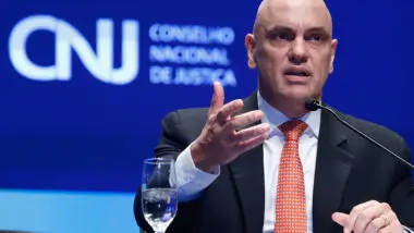 Dinheiro público: Alexandre de Moraes, durante o 19º Encontro Nacional do Poder Judiciário (ENPJ). Na ocasião, o ministro foi aplaudido após defender volta de adicional a juízes.