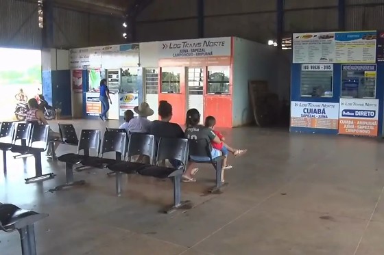 Terminal Rodoviário de Barra do Bugres, onde o caso aconteceu