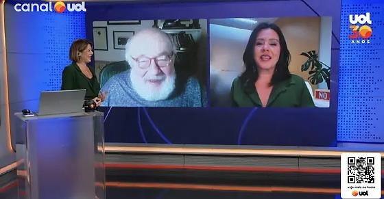 Durante a atração, a jornalista fez o comentário em tom de deboche e riu da situação.