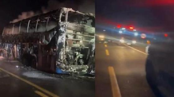 Para o controle do fogo, os bombeiros utilizaram líquido gerador de espuma (LGE), o que possibilitou o abafamento rápido do incêndio