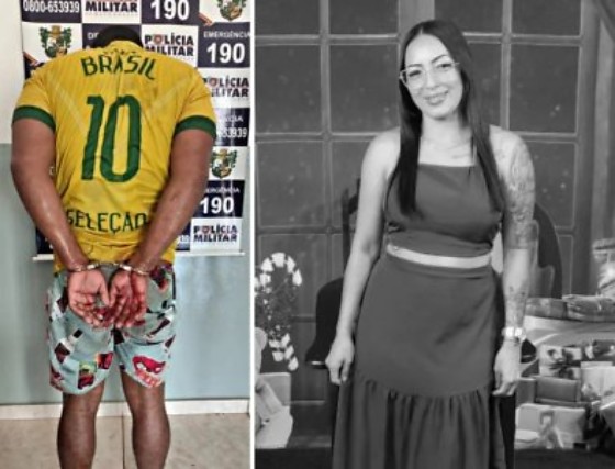 O assassino fugiu, mas foi encontrado correndo com uma faca na mão e o corpo sujo de sangue.